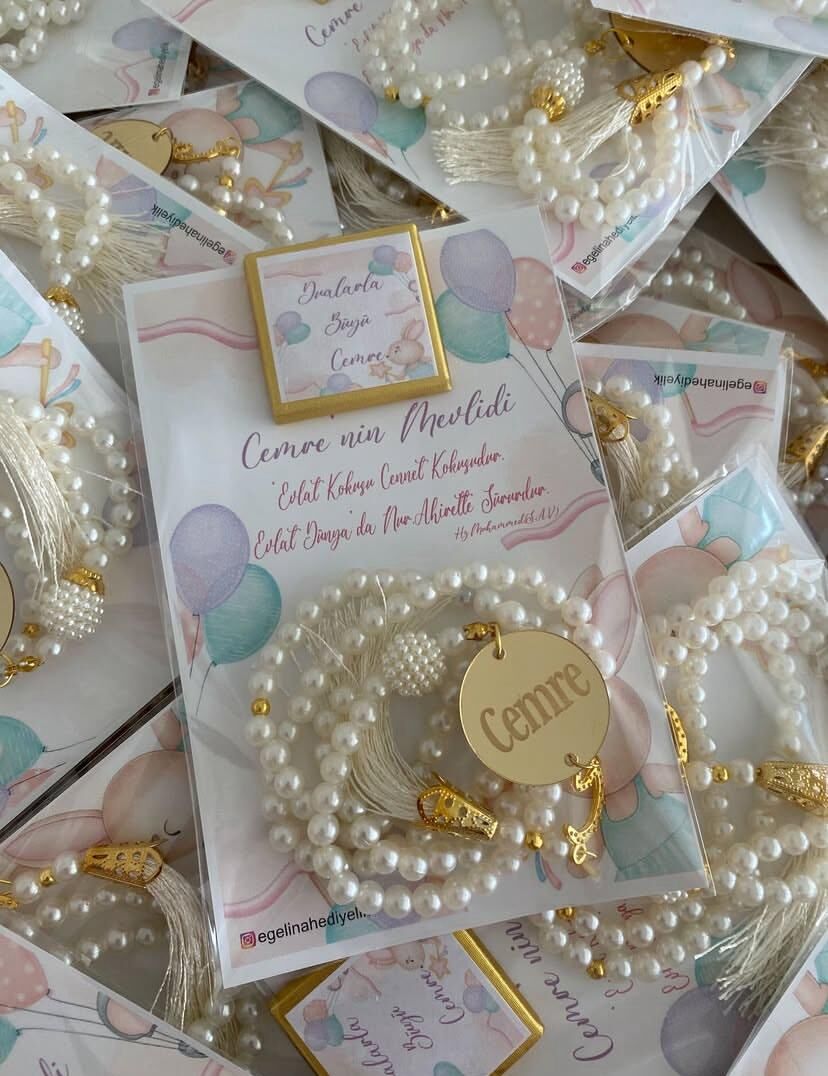 Kartlı Çikolata Tesbih Hediyeliği