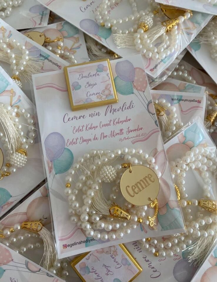 Kartlı Çikolata Tesbih Hediyeliği