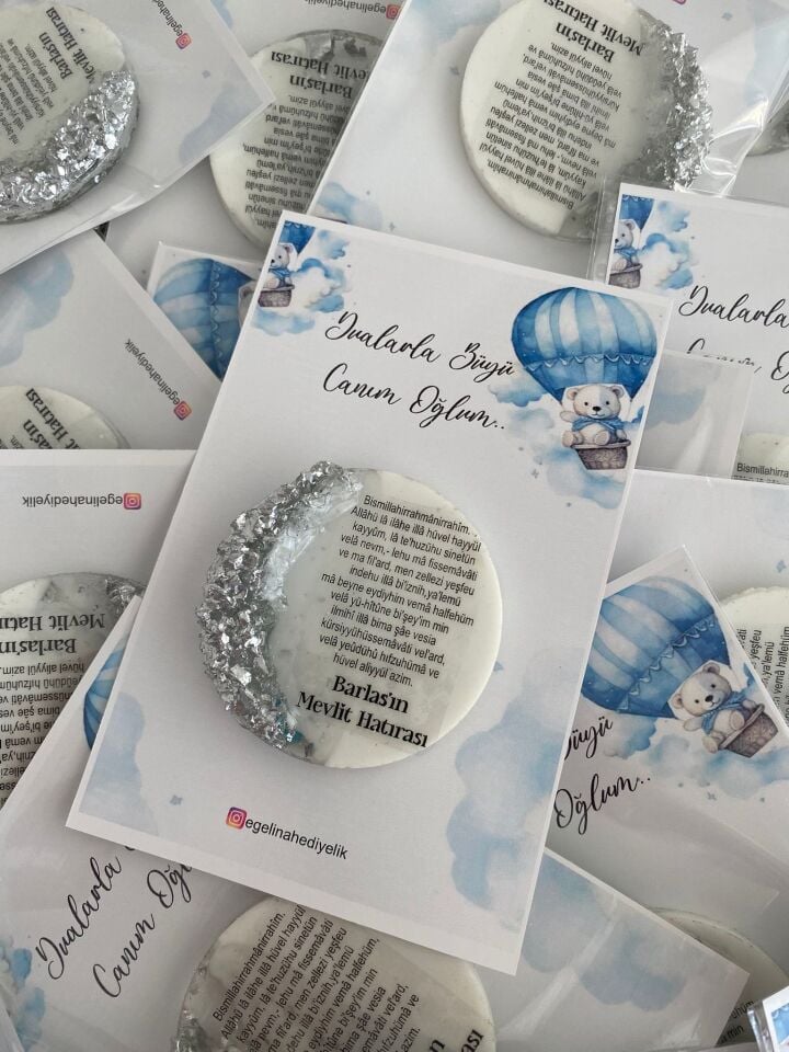 Dualı Kartlı Taşlı Epoksi Magnet